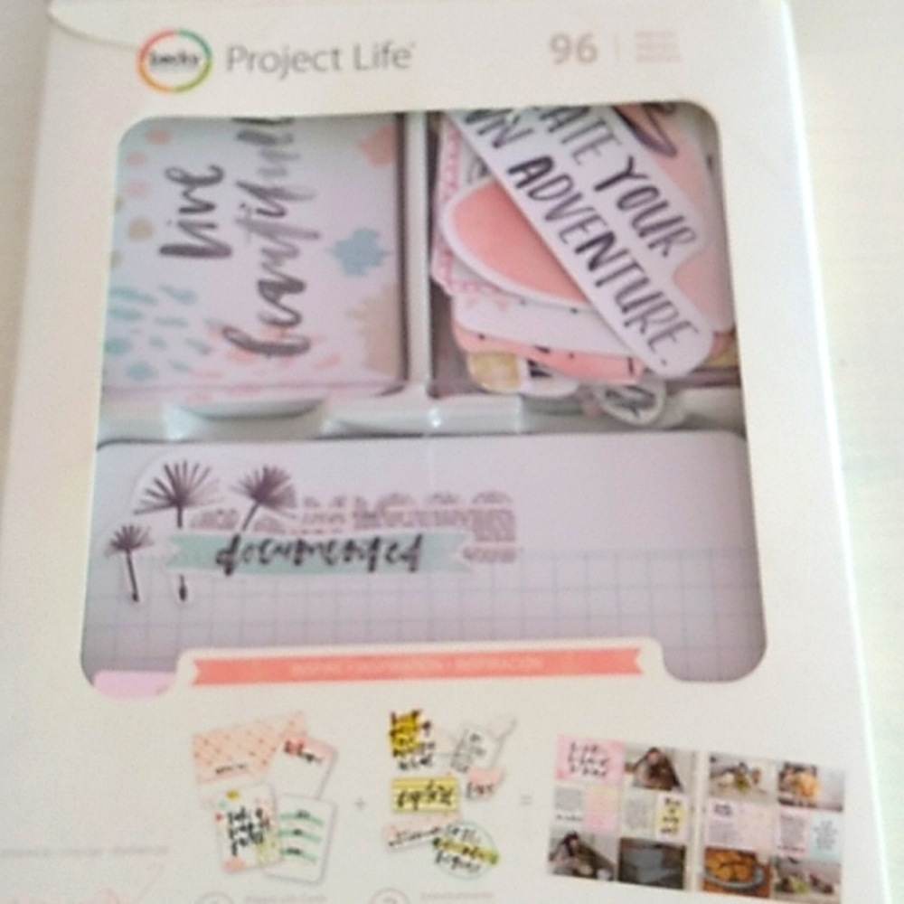 Becky Higgins Project Life Scrapbooking Kit Cards Embellishments USED